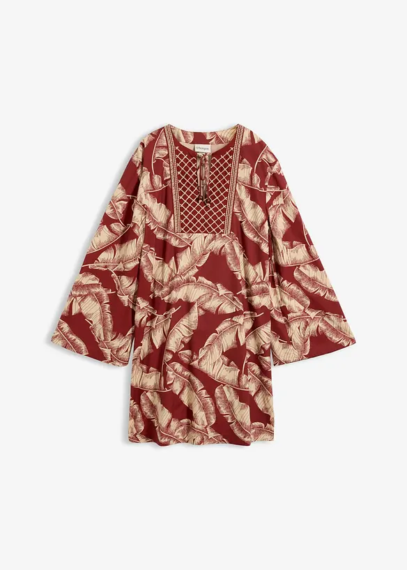 Tunika-Kleid aus flie&szlig;endem Viskose-Mix, bonprix