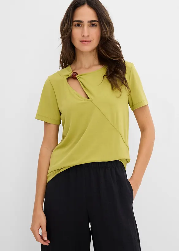 T-Shirt aus flie&szlig;endem Viskose-Mix, bonprix