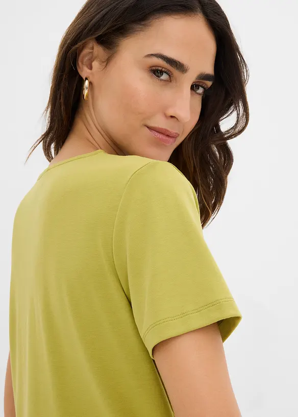 T-Shirt aus flie&szlig;endem Viskose-Mix, bonprix