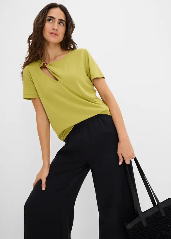 T-Shirt aus flie&szlig;endem Viskose-Mix, bonprix