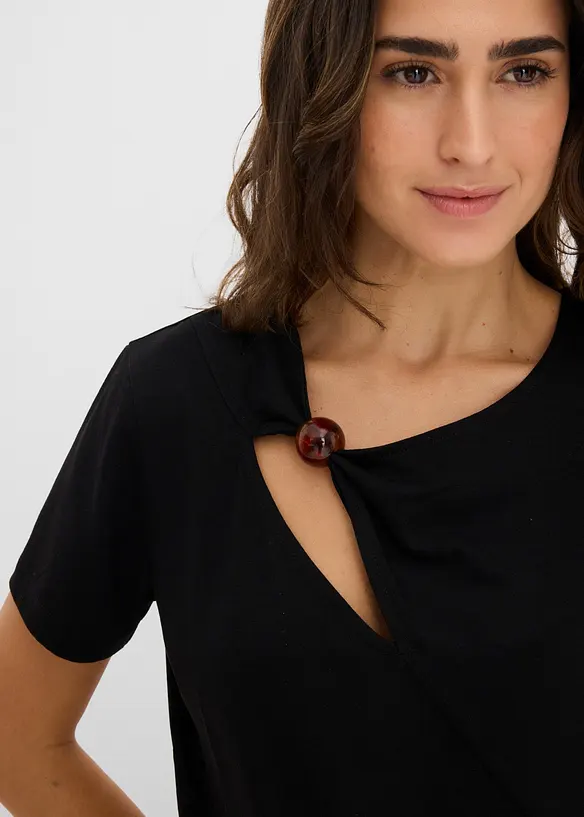 T-Shirt aus flie&szlig;endem Viskose-Mix, bonprix