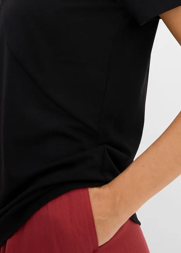 T-Shirt aus flie&szlig;endem Viskose-Mix, bonprix