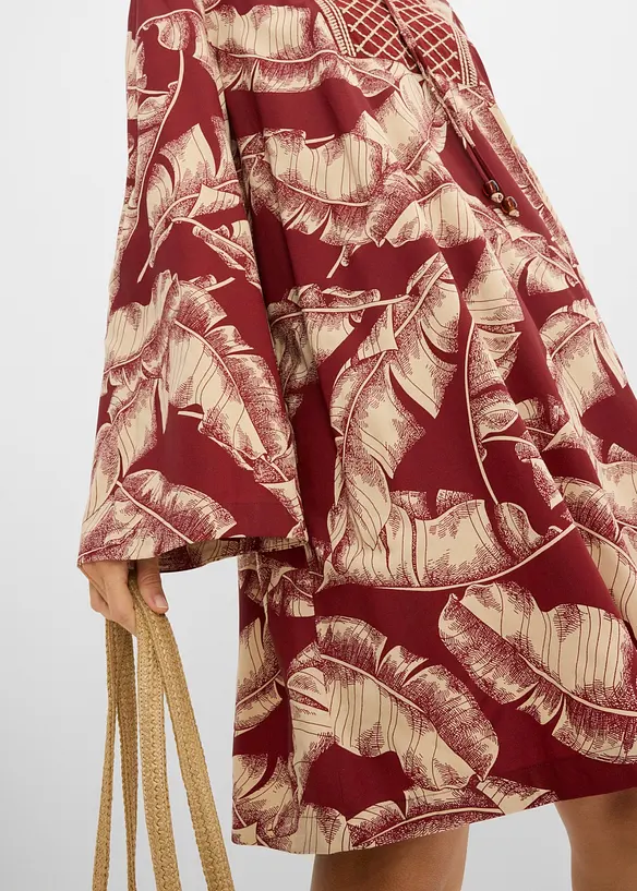 Tunika-Kleid aus flie&szlig;endem Viskose-Mix, bonprix