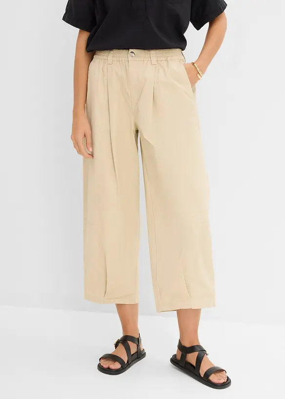 Barrel-Hose aus Baumwoll-Mix, bonprix