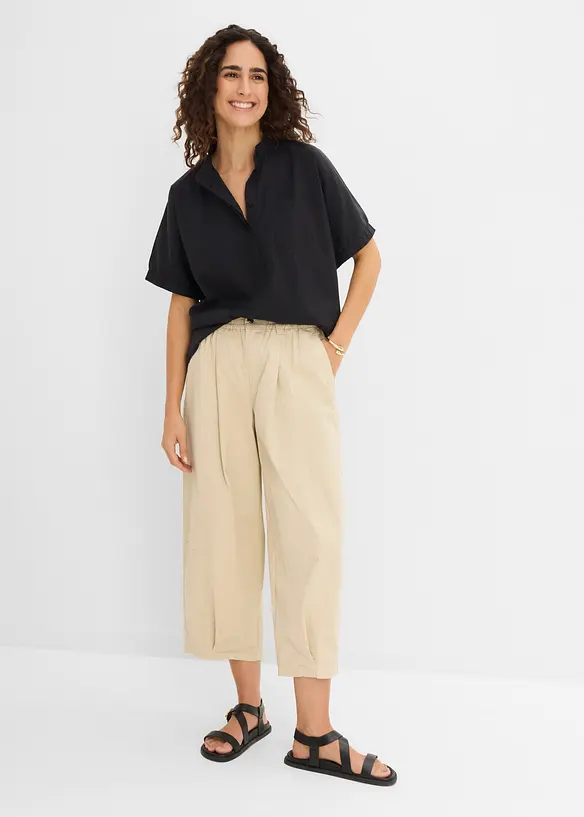 Barrel-Hose aus Baumwoll-Mix, bonprix