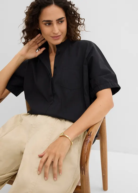 Barrel-Hose aus Baumwoll-Mix, bonprix