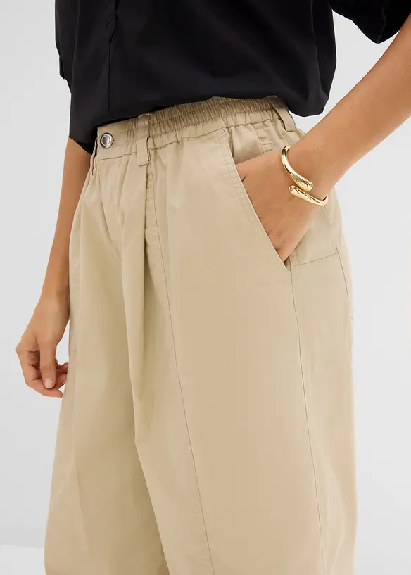 Barrel-Hose aus Baumwoll-Mix, bonprix