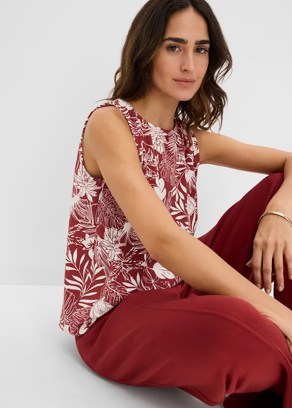 Jersey-Top aus Viskosemix, bonprix