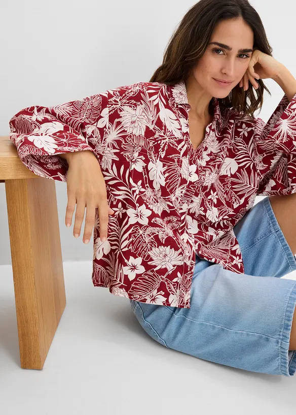 Resortbluse aus Viskosemix, bonprix