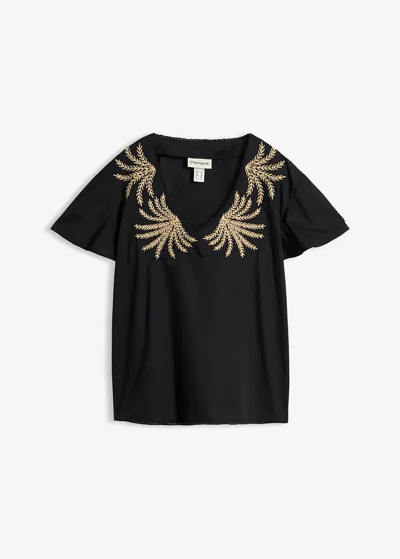 Bluse mit Stickerei, bonprix
