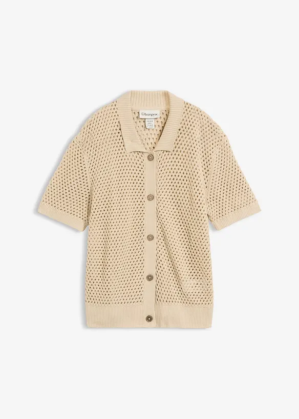 Ajour-Strickjacke, bonprix