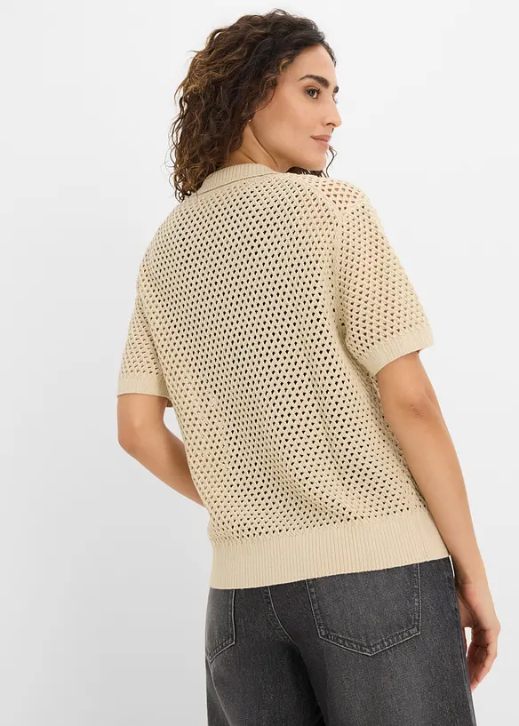 Ajour-Strickjacke, bonprix