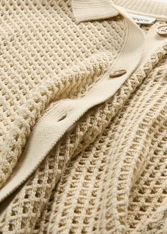 Ajour-Strickjacke, bonprix