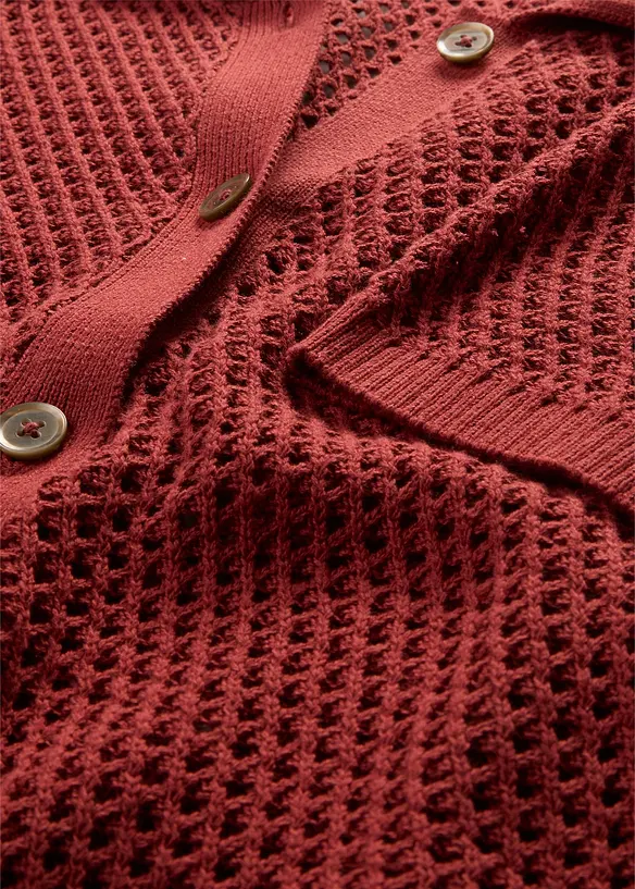 Ajour-Strickjacke, bonprix