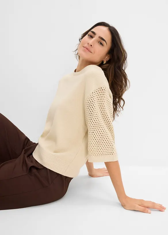 Pullover aus Baumwoll-Mix, bonprix