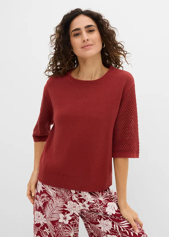 Pullover aus Baumwoll-Mix, bonprix