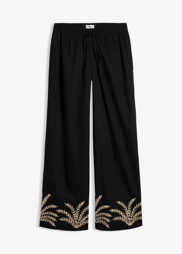 Palazzo-Hose mit Stickerei, bonprix
