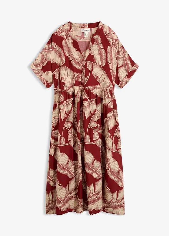Robe caftan midi en viscose fluide, bonprix