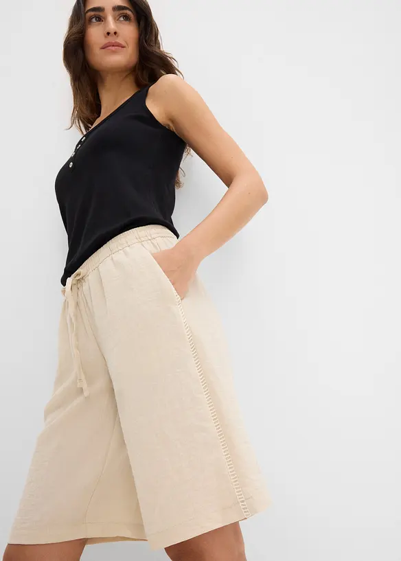 Schlupf Bermuda aus Viskose-Mix, bonprix