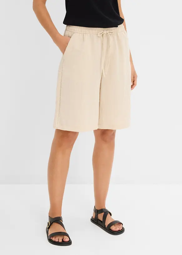 Schlupf Bermuda aus Viskose-Mix, bonprix