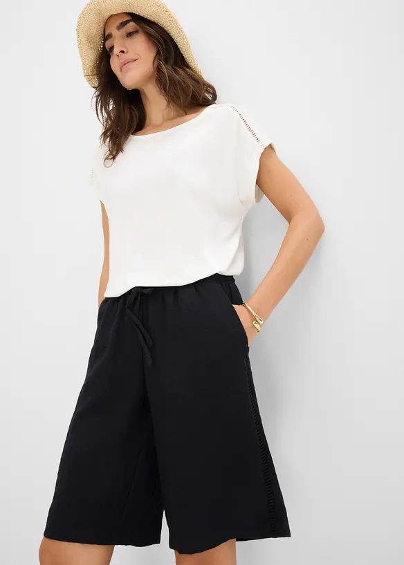 Schlupf Bermuda aus Viskose-Mix, bonprix