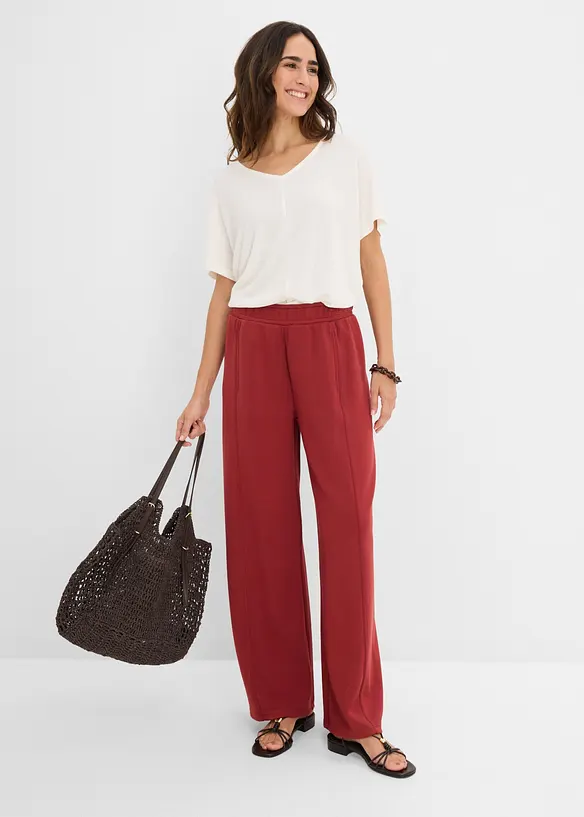 Weite Hose aus Scuba, bonprix