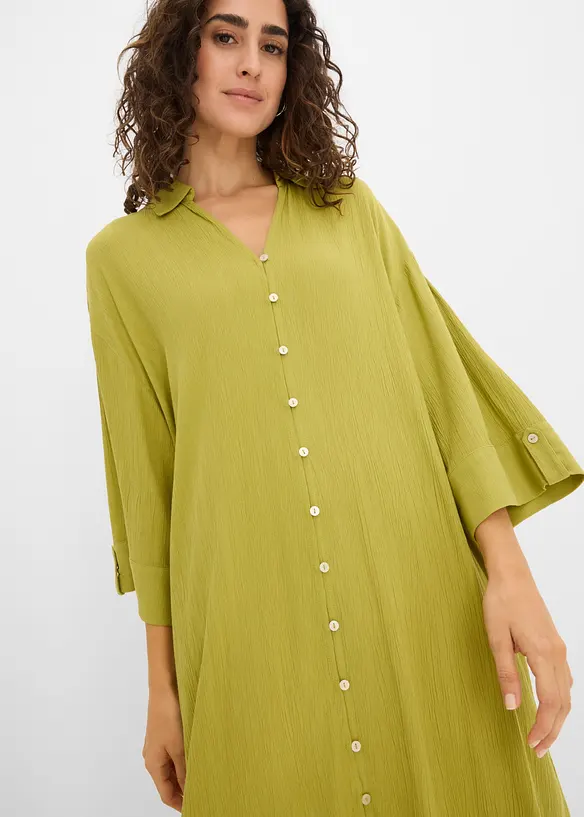 Kaftan-Kleid aus flie&szlig;ender Viskose, bonprix