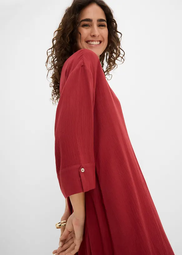 Kaftan-Kleid aus flie&szlig;ender Viskose, bonprix