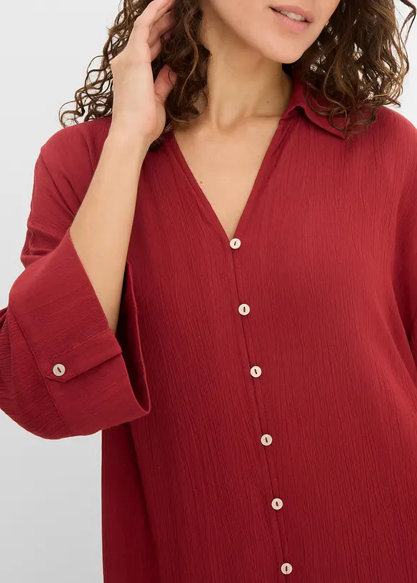 Kaftan-Kleid aus flie&szlig;ender Viskose, bonprix