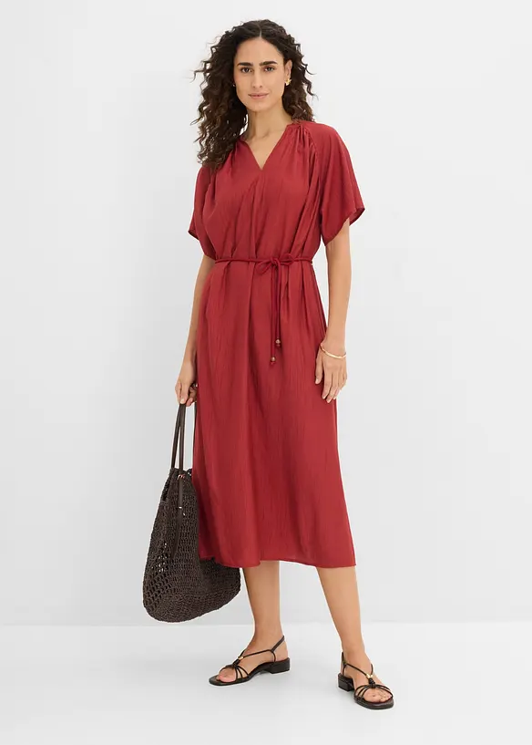 Robe midi douce, bonprix