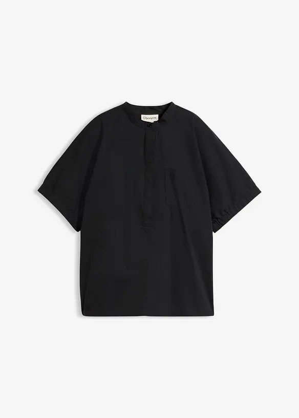 &Uuml;berschnittene Kurzarmbluse, bonprix