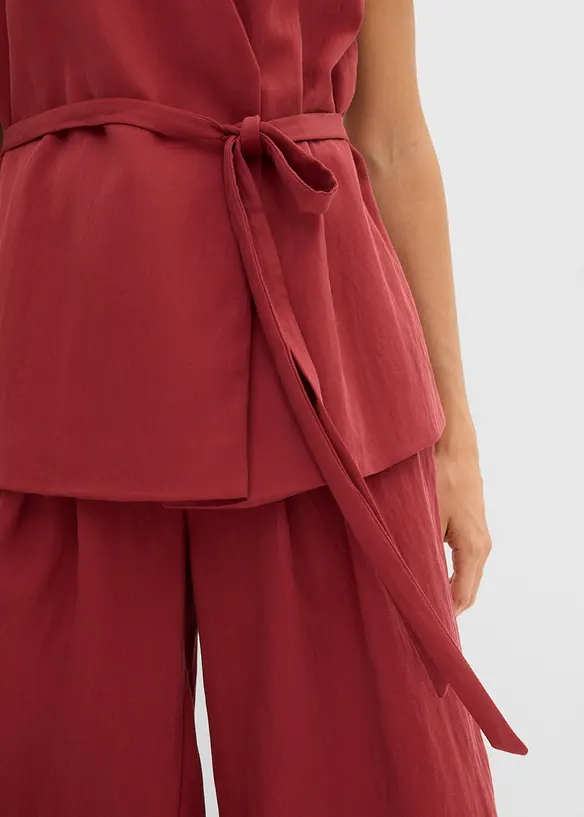 Westentop mit G&uuml;rtel aus Viskose-Mix, bonprix