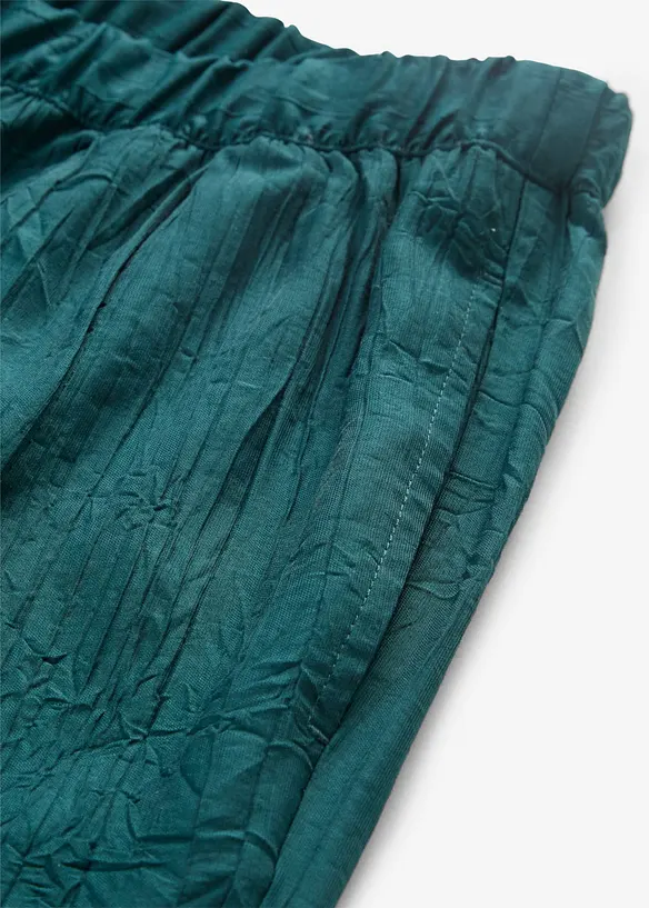 Hose mit Plisseeoptik aus Viskose-Mix, bonprix