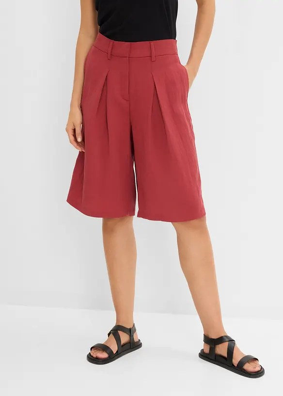 Konfektionierte Bermuda-Hose aus Viskose-Mix, bonprix