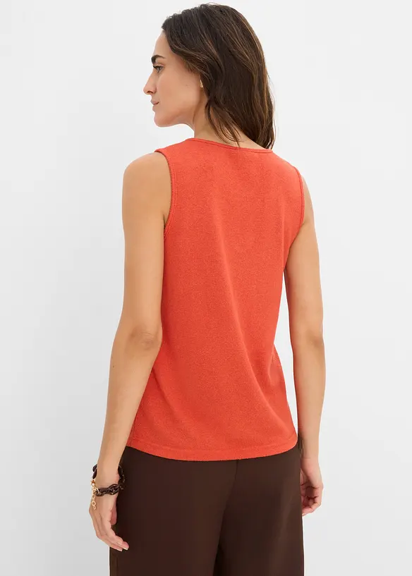 Stricktop mit Perlendetail, bonprix