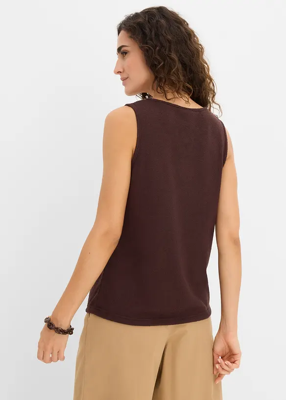 Stricktop mit Perlendetail, bonprix