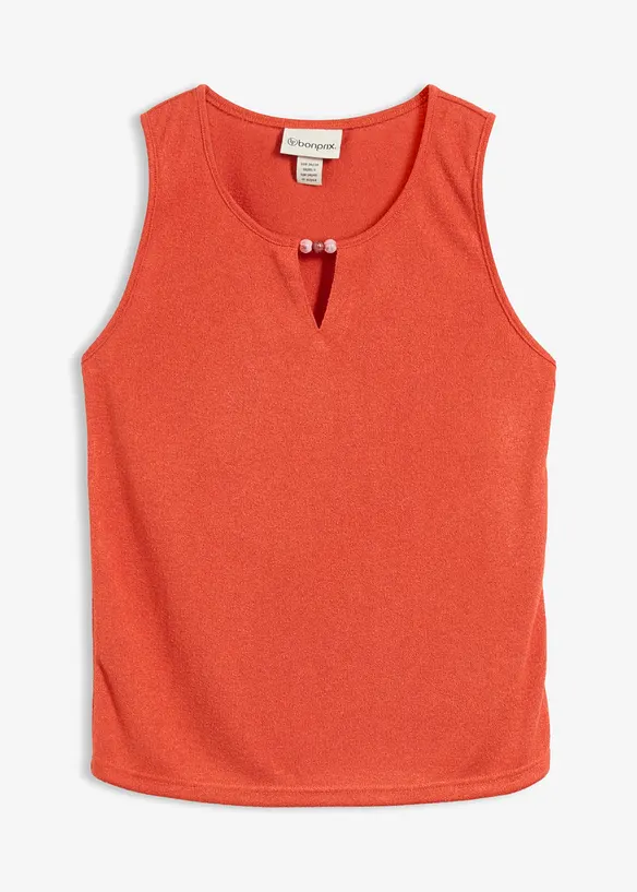 Stricktop mit Perlendetail, bonprix