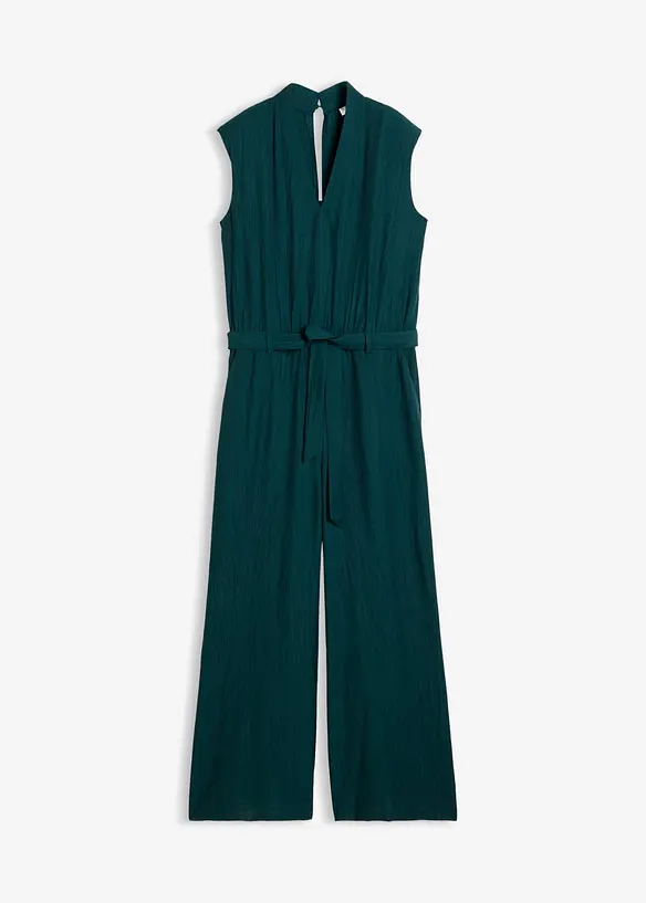 Viskose-Jumpsuit mit Kelchkragen, bonprix