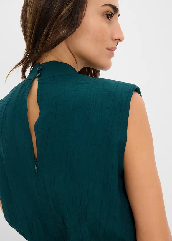 Viskose-Jumpsuit mit Kelchkragen, bonprix