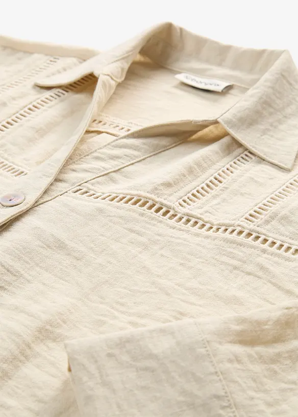 Hemdbluse aus Viskose-Mix, bonprix