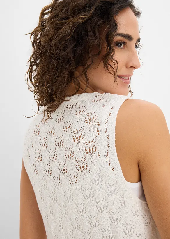 Ajour Strickweste, bonprix