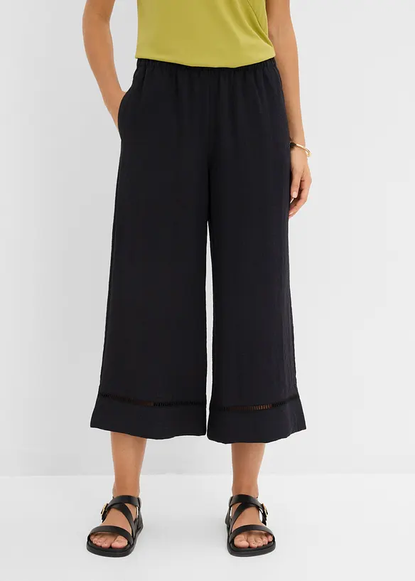 Culotte aus flie&szlig;endem Viskose-Mix, bonprix