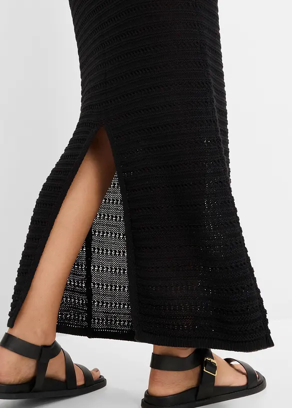 Maxirock mit H&auml;kel-Spitze, bonprix