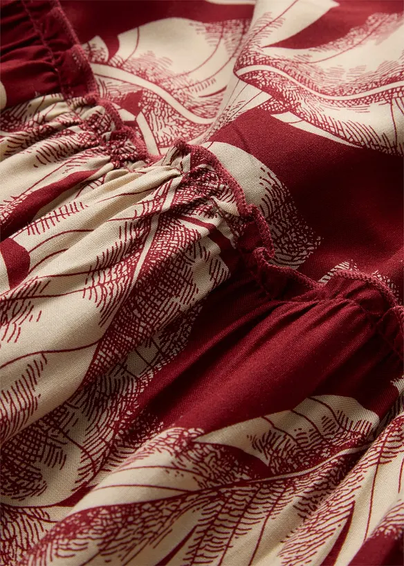 Kaftan-Kleid aus flie&szlig;ender Viskose, bonprix