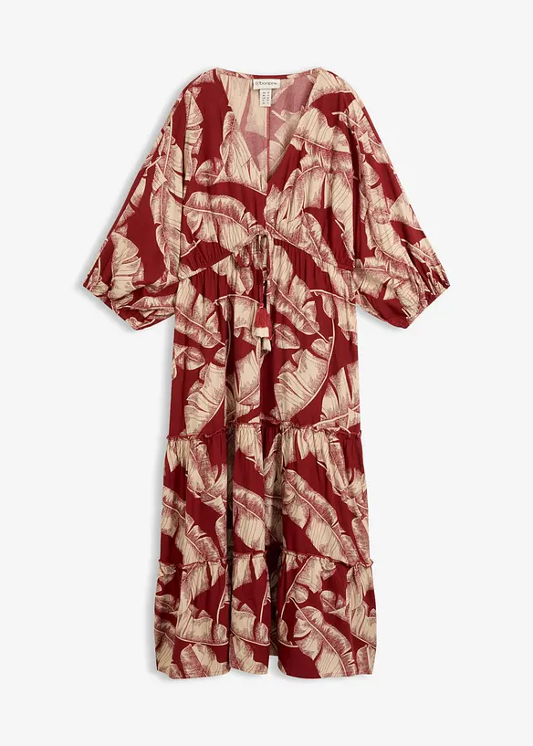Kaftan-Kleid aus flie&szlig;ender Viskose, bonprix