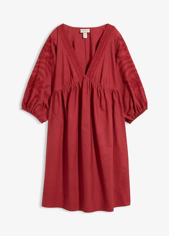 Blusenkleid aus reiner Baumwolle, bonprix