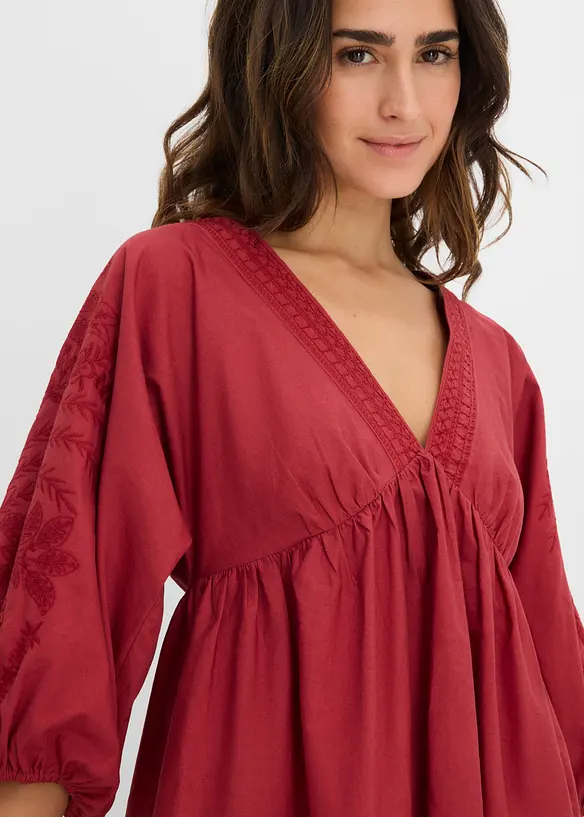 Blusenkleid aus reiner Baumwolle, bonprix