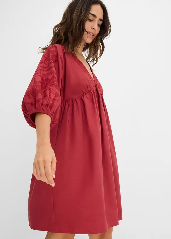 Blusenkleid aus reiner Baumwolle, bonprix