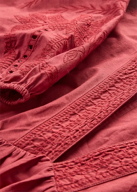 Blusenkleid aus reiner Baumwolle, bonprix