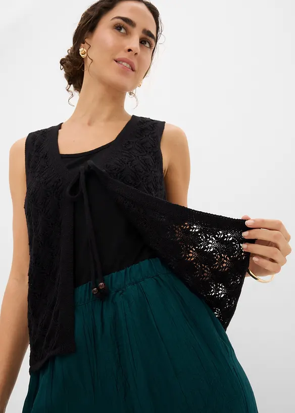 Ajour Strickweste, bonprix